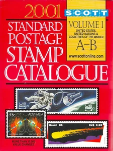 SCOTT STAMP CATALOGS 2001 SET OF 6 A-Z EXCELLENT COND. CATALOGUES FREE SHIPPING! - Picture 1 of 6