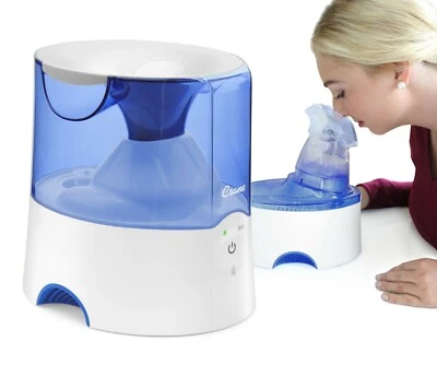 Crane Personal Steam Inhaler and Warm Mist Humidifier Blue and White - Image 1 of 4