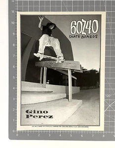 60/40 Skateboards Gino Perez 1996 Print Ad - Picture 1 of 1