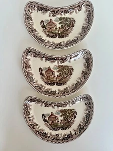 Johnson Brothers Ironstone Dishes (3) Unusual Shape & Pattern - Picture 1 of 9