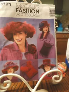 McCall's 3987 Fashion Accessories "Hats and Purses" UNCUT - Picture 1 of 4