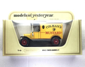 MATCHBOX MODELS OF YESTERYEAR, 1912 FORD MODEL T Y-12 Colman's Mustard. - Picture 1 of 6