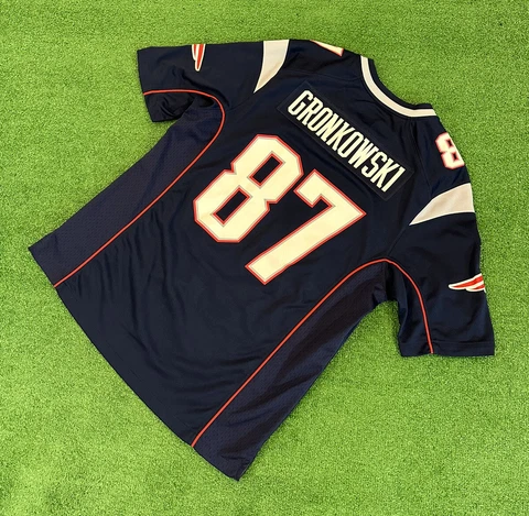 Nike New England Patriots #87 Rob Gronkowski On Field Jersey Men’s Size Large Cover