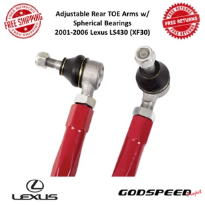 Godspeed Adjustable Rear TOE Arms w/ Spherical Bearings Fits 01-06 Lexus LS430 - Bild 1 von 7