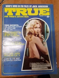 TRUE Magazine For Today's Active Man Jane Fonda on cover Jan 1974 (FC-19-1) - Picture 1 of 3