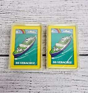 Vintage SS Veracruz The World Joker Playing Cards Lot of 2 NEW SEALED SETS - Bild 1 von 4