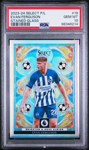 2023-24 PANINI SELECT PREMIER LEAGUE STAINED GLASS 19 EVAN FERGUSON - Picture 1 of 2