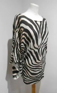 Guess Marciano animal print long sleeve mini dress Size 1 UK 8 VGC silk blend kn - Picture 1 of 9