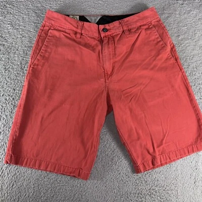 Pantalones Cortos Volcom Para Hombre 30 Rojo Chino Patinador Bolsillos tiro Medio Informal Cómodo Grunge Foto 1 de 4