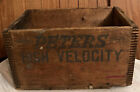 Vintage DuPont PETERS HIGH VELOCITY SHOT SHELLS AMMO CRATE