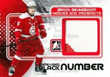 2010-11 ITG Heroes and Prospects Jersey Number Black #6 Brock Beukeboom