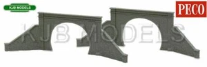 NUEVO EN CAJA N Gauge Peco NB-32 Túnel Boca y Paredes, tipo piedra, doble vía (2 piezas) - Imagen 1 de 1