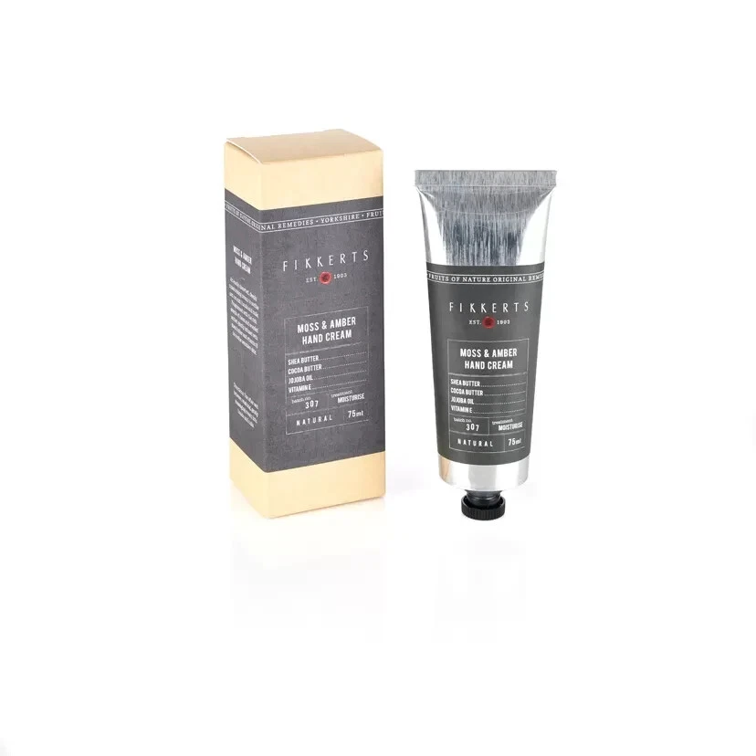 FIKKERTS Men's Hand Cream - Moss & Amber - Fruits of Nature Gentlemen's 75ML - England