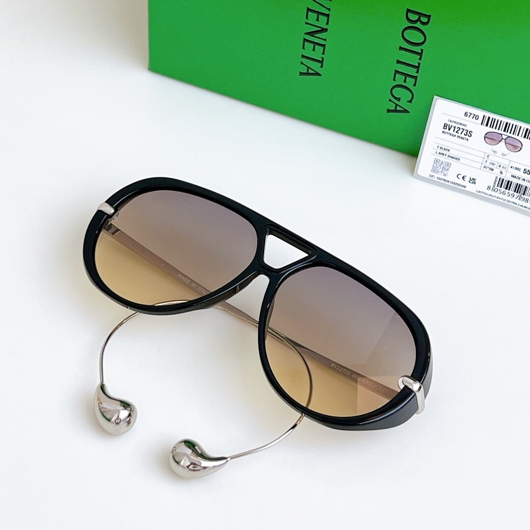 Bottega Veneta Black Brown Sunglasses for Women for sale | eBay