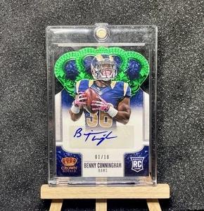 Panini RC Rookie 2013/10 troquelado automático Benny Cunningham St Louis Rams HB #108 - Imagen 1 de 2