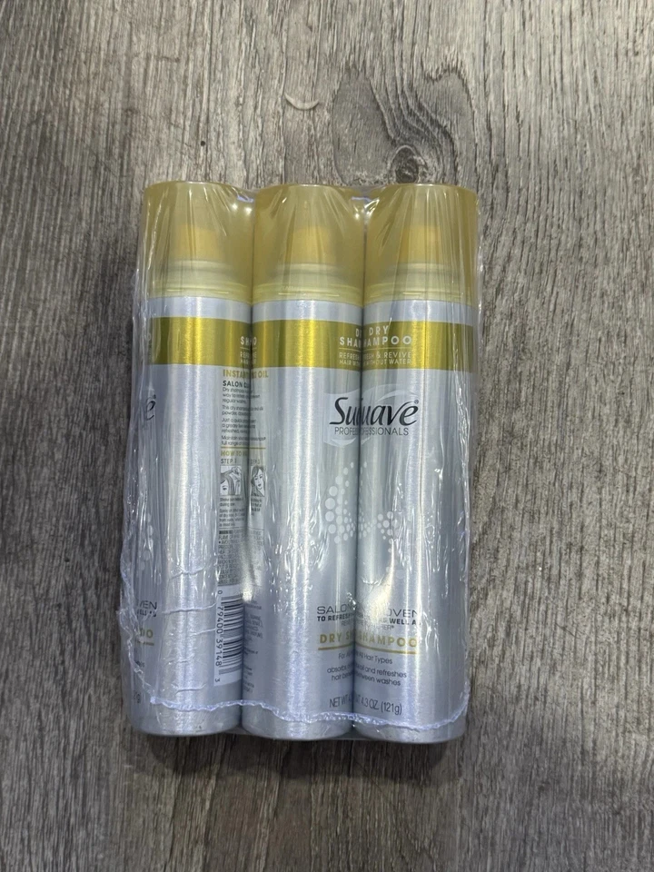 3 Pack!!  Suave Professionals Refresh and Revive Dry Shampoo (4.3 oz) - New  - Image 1 of 1