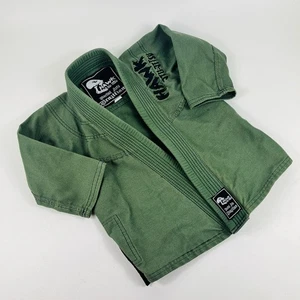 Chaqueta Hawk Niños BJJ Gi K00 Verde Brasileño Jiu-Jitsu Kimono Top Uniforme Juvenil - Imagen 1 de 10