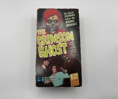 The Crimson Ghost 12 Episode 2-Tape Box Set VHS 1988 Republic Pictures - Image 1 of 4