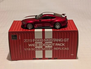 1:18 DM Ford Mustang GT 2019 Widebodykit Pack RHD Miniature Diecast Toys Car Red - Picture 1 of 13