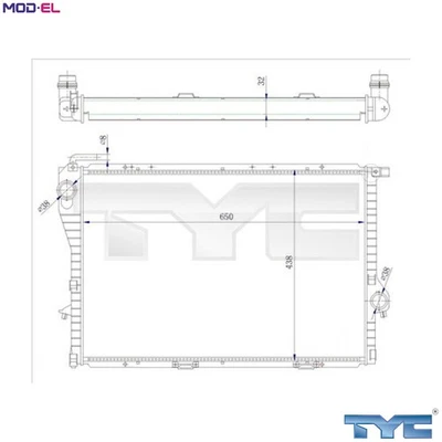 RADIATOR ENGINE COOLING 703-0005-R FOR BMW M54B30 3.0L M52B20 2.0L M52B28 2.8L - Image 1 of 4