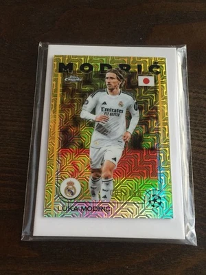 2024-25 Topps Chrome Luka Modric Real Madrid Croatia AC MIlan Gold Mojo 1/150 - Image 1 of 2