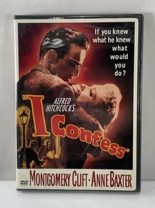 I Confess Alfred Hitchcock (DVD, 1953) Montgomery Clift, Anne Baxter L. New - Picture 1 of 4
