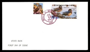 Mayfairstamps US FDC 1989 Mississippi State Duck First Day Cover aat_31905 - Picture 1 of 2