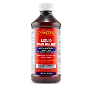 16 Oz bottle Acetaminophen Cherry Flavored Liquid - Picture 1 of 8