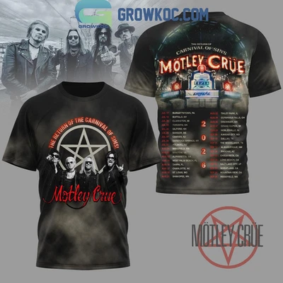 Motley Crue The Return Of The Carnival Of Sins 3D T-Shirt - Image 1 of 4