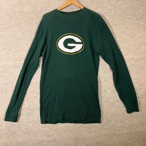 Green Bay Packers NFL Men's Thermal Top Long Sleeve Shirt Size M Green - Picture 1 of 7