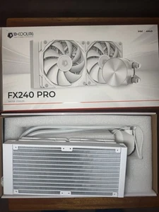 ID-COOLING FX240 PRO White AIO Liquid CPU Cooler + Bonus Thermal Grizzly Paste - Photo 1/19