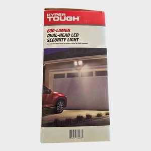 Hyper Tough Black 600 Lumen Dual Head LED Security Light, Motion Detection - Picture 1 of 3