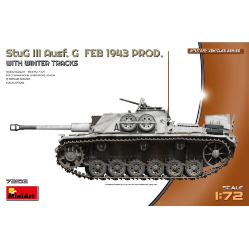 Miniart 72103 - 1 72 Stug III Ausf. G Feb 1943 Prod W/Inverno Tracks - Nuovo