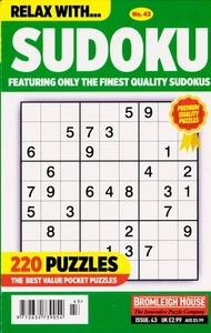 RELAX WITH SUDOKU MAGAZINE NO 43 - Picture 1 of 1