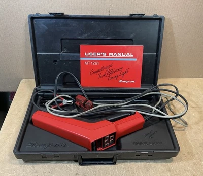 Snap-On Tools MT1261A Computerized Tach /Advance Timing Light w/ PB48 Case READ - Image 1 of 4