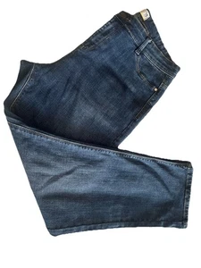 Next Power Stretch UK 18 Petite EU 46 - Indigo Blue Mid Rise Jeans Leg 27” - Picture 1 of 12