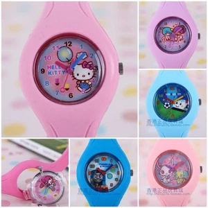 SANRIO KITTY TWIN STAR THOMAS JEWELPET SILICONE CHILD/STUDENT WATCH 12006 - Picture 1 of 14