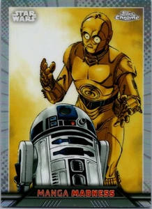 2023 Topps Chrome Star Wars MANGA MADNESS #MM-2 C3PO R2D2 insert - Picture 1 of 2