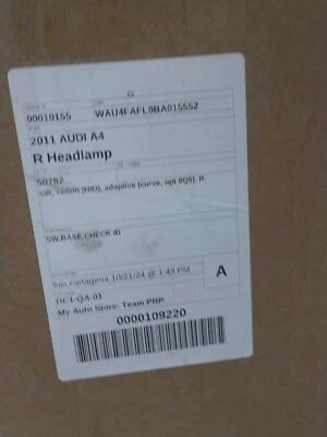 Conjunto de faros derechos usados se adapta a: Audi A4 Sdn 2011 xenón HID curva adaptativa op Foto 1 de 4