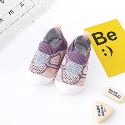 Niñas Niños Bebé Recién Nacido Algodón Suela Suave Antideslizantes Zapatillas Calcetines Zapatos Planos EE. UU. Foto 1 de 4