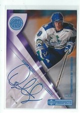 Duncan Milroy 2001/02 Upper Deck CHL Prospects Autograph Card #A-DM