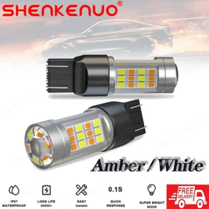 2x Switchback LED Turn Signal DRL Light Bulbs For 2015-2020 Ford F150 F250 F350 - Foto 1 di 16