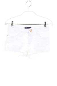 Bershka Jeans-Shorts Logo-Patch EUR 34 = D 32 weiß - Bild 1 von 3
