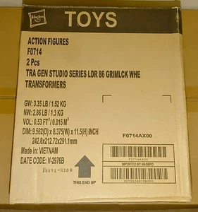 Transformers Studio Series 86 Grimlock Shipper Box Only - Picture 1 of 5