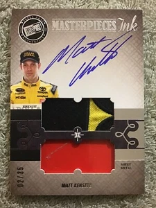 2013 Press Pass Showcase MATT KENSETH Masterpiece Ink Race Used Autograph #d/35 - Picture 1 of 7