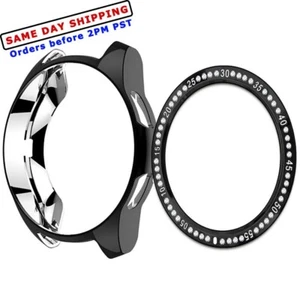 2w1 Bling Diamond Ramka Pierścień Cover Case do Samsung Galaxy Watch 46mm SM-R805U - Zdjęcie 1 z 1