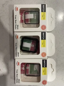 3 NEW Apple Watch Series 3 / 2 Tempered Glass Screen Protector Case 38mm - Picture 1 of 4