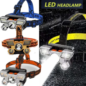 750000LM COB Lampada frontale LED USB ricaricabile lavoro testa torcia lampada - Foto 1 di 25