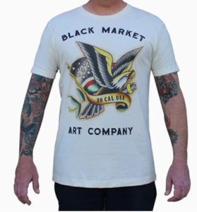 "American Eagle" Art by Dre Perales Men's Graphic T-Shirt by Black Market Art - Picture 1 of 3