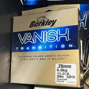 Berkley Vanish Fluorocarbon LINE 13lb Transition coarse match Invisible 330yds - Picture 1 of 5